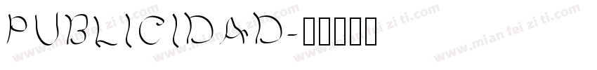 PUBLICIDAD字体转换