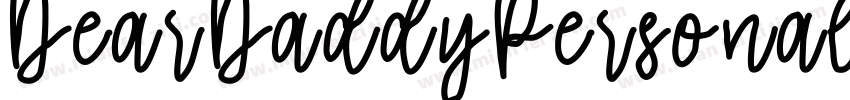 DearDaddyPersonalUse-4p5W字体转换