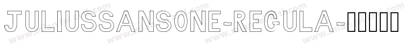 juliussansone-regula字体转换