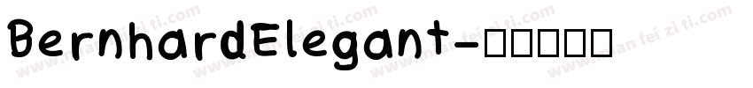BernhardElegant字体转换