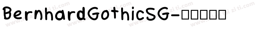 BernhardGothicSG字体转换