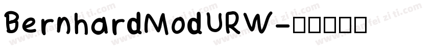 BernhardModURW字体转换