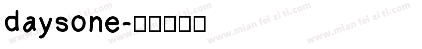daysone字体转换