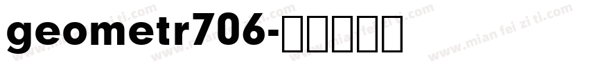 geometr706字体转换