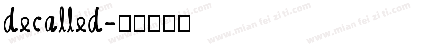 decalled字体转换