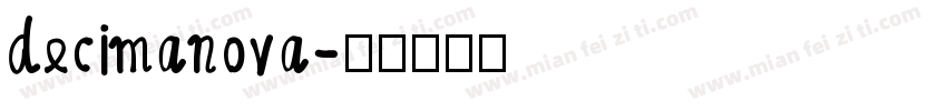 decimanova字体转换