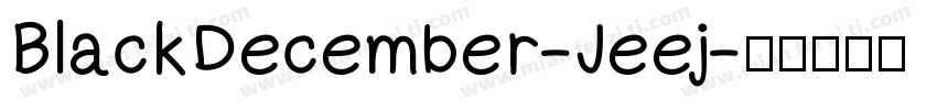 BlackDecember-Jeej字体转换