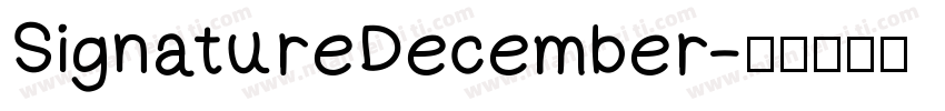 SignatureDecember字体转换