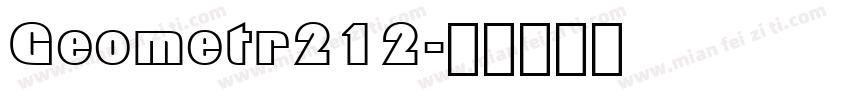 Geometr212字体转换