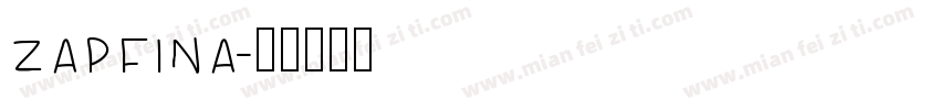 zapfina字体转换