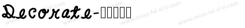 Decorate字体转换