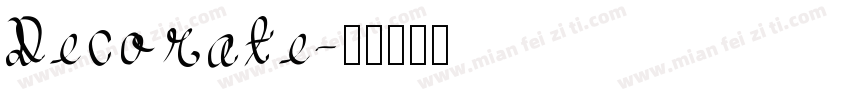 Decorate字体转换