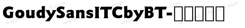 GoudySansITCbyBT字体转换