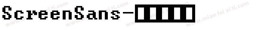 ScreenSans字体转换