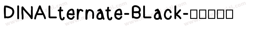 DINALternate-BLack字体转换