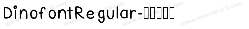 DinofontRegular字体转换