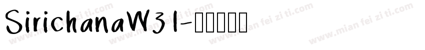 SirichanaW31字体转换