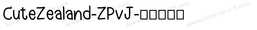CuteZealand-ZPvJ字体转换