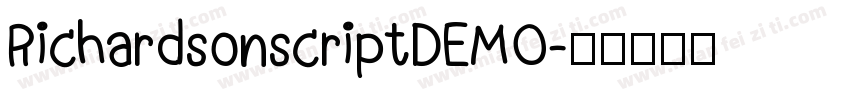 RichardsonscriptDEMO字体转换