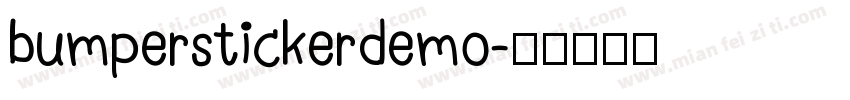 bumperstickerdemo字体转换