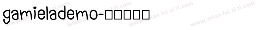 gamielademo字体转换
