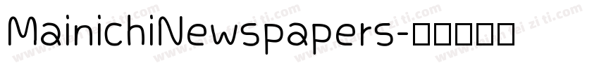 MainichiNewspapers字体转换