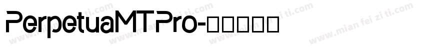 PerpetuaMTPro字体转换