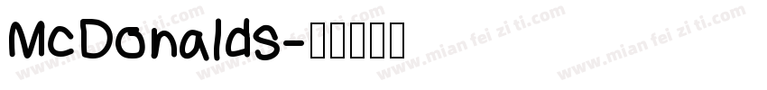 McDonalds字体转换