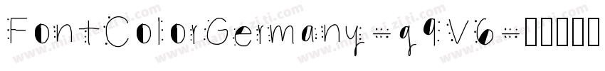 FontColorGermany-g9V6字体转换