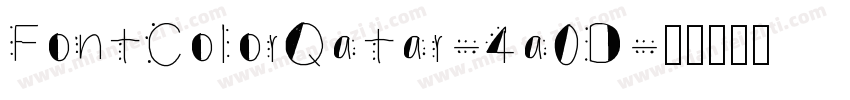 FontColorQatar-4a0D字体转换