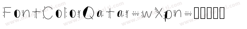 FontColorQatar-wXpn字体转换