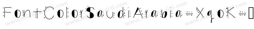 FontColorSaudiArabia-XgoK字体转换