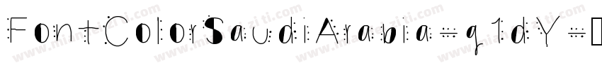 FontColorSaudiArabia-g1dY字体转换