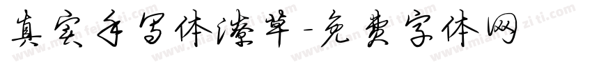 真实手写体潦草字体转换