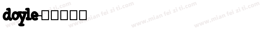 doyle字体转换
