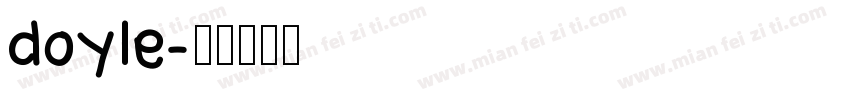 doyle字体转换