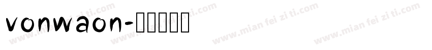 vonwaon字体转换