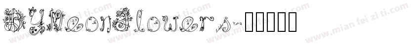 BYNeonFlowers字体转换