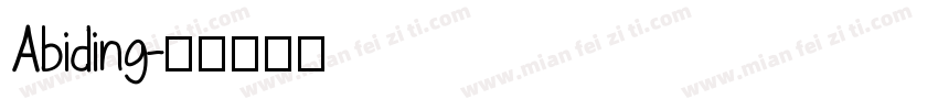 Abiding字体转换