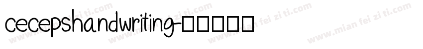 cecepshandwriting字体转换