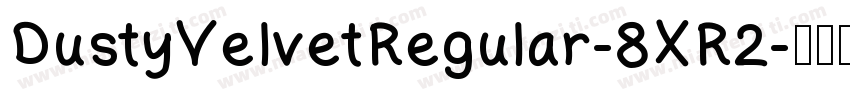 DustyVelvetRegular-8XR2字体转换