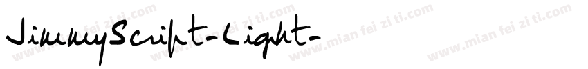 JimmyScript-Light字体转换