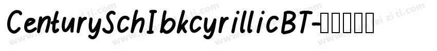 CenturySchIbkcyrillicBT字体转换