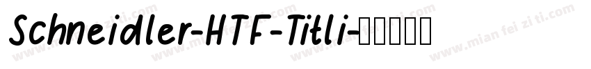 Schneidler-HTF-Titli字体转换