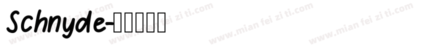 Schnyde字体转换