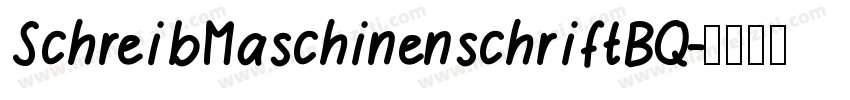 SchreibMaschinenschriftBQ字体转换