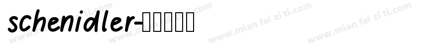 schenidler字体转换