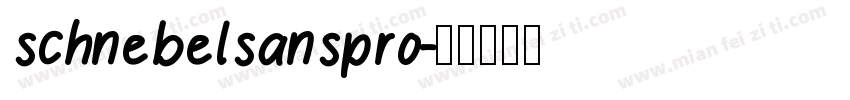schnebelsanspro字体转换