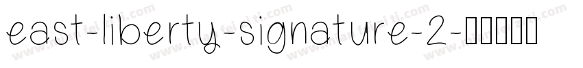 east-liberty-signature-2字体转换