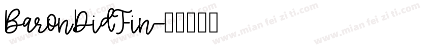 BaronDidFin字体转换